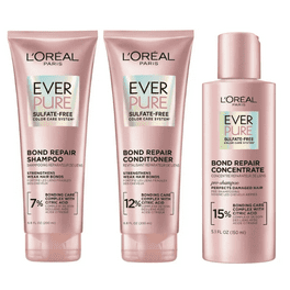 Set popular of 3 L'Oreal Paris EverPure Sulfate Free Moisture Conditioner 8.5 Fl. Oz New