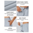 thumbnail image 4 of 5" Womens Athletic Running Shorts Lightweight Quick Dry Basic Shorts Workout Gym Shorts with Pockets Light Grey M, 4 of 6