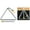 Multicolor, variant on Stagg Triangle with Beater and Suspension System 4 in.
