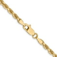 thumbnail image 3 of 10K Yellow Gold Rope Chain Styles Necklace 3 mm Diamond-Cut 20 inch, 3 of 4