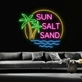 thumbnail image 2 of Handmadetneonsign Sun Salt Sand Neon Sign, Summer Neon Sign, LED Neon Sign, Summer Party Decor, Welcome Sign, Party Atmosphere Room Decor, Wall Décor, 2 of 5