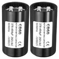 thumbnail image 1 of Uxcell 378-454uF/Mfd 250VAC 50/60Hz Motor Start Capacitor CD60 Run Capacitor 2 Pack, 1 of 5