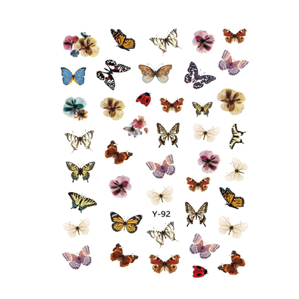 Download Nail Butterfly Sticker 3d Stickers Cute Butterfly Nail Stickers Waterproof Beautify Nails Diy Template Creative Stickers Walmart Canada