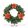 thumbnail image 3 of Aurorax Christmas Decorations Outdoor,Artificial Christmas Wreath Realistic Waterproof Pre-Assembled Winter Decorations for Home, 3 of 7