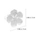 thumbnail image 2 of IDEANATEGRATE 4Ud Para Servilleta De Metal Plateado Con Floral Para Cena Y Banquete, 2 of 8