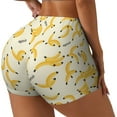 thumbnail image 1 of Fotbe Banana Shorts Sin Costuras – Shorts Deportivos de Cintura Alta para Mujer, Elásticos para Gimnasio, Yoga, Running o Ciclismo-Medium, 1 of 8