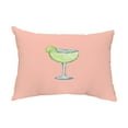 thumbnail image 1 of Simply Daisy, 14" x 20" Margarita Plain Coral Abstract Decorative Outdoor Pillow, 1 of 1
