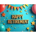 thumbnail image 4 of LUUFILx Retirement Celebration Banner Colorful Party Decorations Backdrop Background Happy Event Supplies Photography Props Retirement Party Decor, 4 of 8