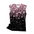 thumbnail image 4 of WZXFASHION Débardeur Mode Femme Confortable Décontracté Imprimé Col Rond Liquidation, 4 of 5