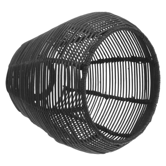 Raindrops  Rattan Lamps White Lampshade Pendant Lights Retro Decor Black