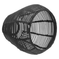 Raindrops Rattan Lamps White Lampshade Pendant Lights Retro Decor Black