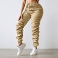 thumbnail image 2 of JIAYUE Women's Pants Solid Color Tapered With Lifting And High Waist Slim Fit Ankle Length For Everyday Wear Stylish For Women, 2 of 5