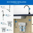 thumbnail image 5 of Aquasana Under Sink Water Filter | 2-Stage Filtration | Reduces up to 99.99% of PFAS, Lead, Chlorine, Cysts, & More | Oil-Rubbed Bronze Faucet | AQ-6200-ORB, 5 of 7