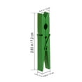 thumbnail image 2 of 40pcs Durable 2.9 Inch Wooden Clothespins Clothes Pegs (Green), 2 of 8