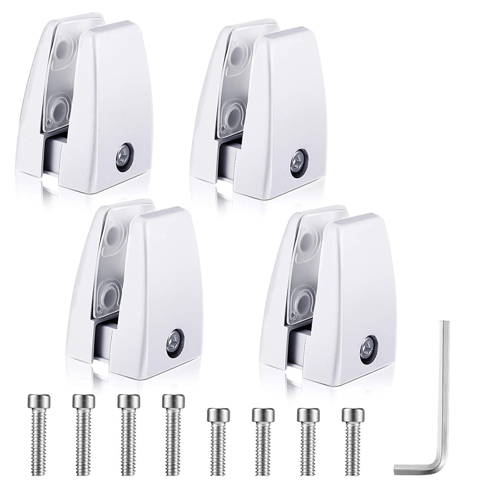 4 Pieces Sneeze Guard Bracket Support Aluminum Alloy Sneeze Guard Clamp
