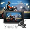 thumbnail image 2 of 140° Wide Angle Motorcycle DVR Motorbike Camcorder Video Recorder Dual Camera, 2 of 8