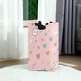 thumbnail image 6 of Yayeee Freestanding Laundry Hamper with Handle Collapsible Large Storage Basket for Clothes, Love in The Air, 6 of 7