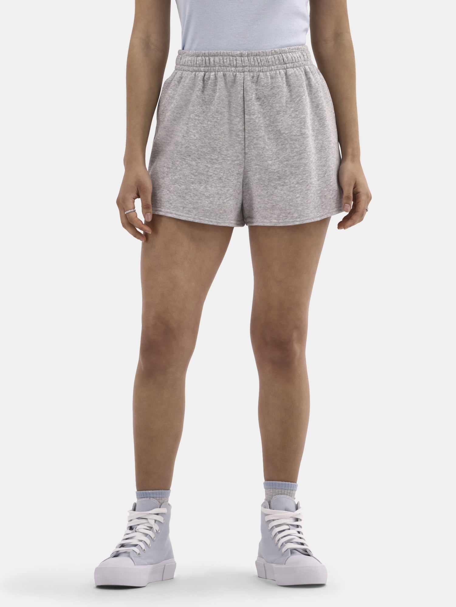 No Boundaries Soft Fleece Shorts, 1 or 2-Pack, Women’s
