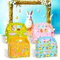 thumbnail image 6 of 12-Pack Assorted Easter Treat Boxes - Bunny/Chick Candy Gift Containers (6.1x3.5x7in) for Kids Party Favors (A), 6 of 6