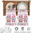 thumbnail image 5 of Spring Gnomes Kitchen Towels Set of 4, Botanical Flowers Leaf Pink Buffalo Check Absorbent Dish Towels for Kitchen, Microfiber Hand Towel, Quick Drying Tea Towel for Cleaning Decorative Dishcloths, 5 of 7