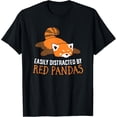 thumbnail image 1 of Red Panda Love Fácilmente Distracted by Red Pandas Camiseta, 1 of 2