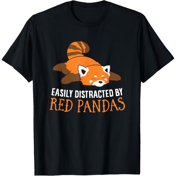 Red Panda Love Fácilmente Distracted by Red Pandas Camiseta