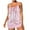 #1-Pink, variant on Tankini Swimsuits for Women, Two Piece Athletic Womens Bathing Suits Blouson Tank Tops with Board Shorts