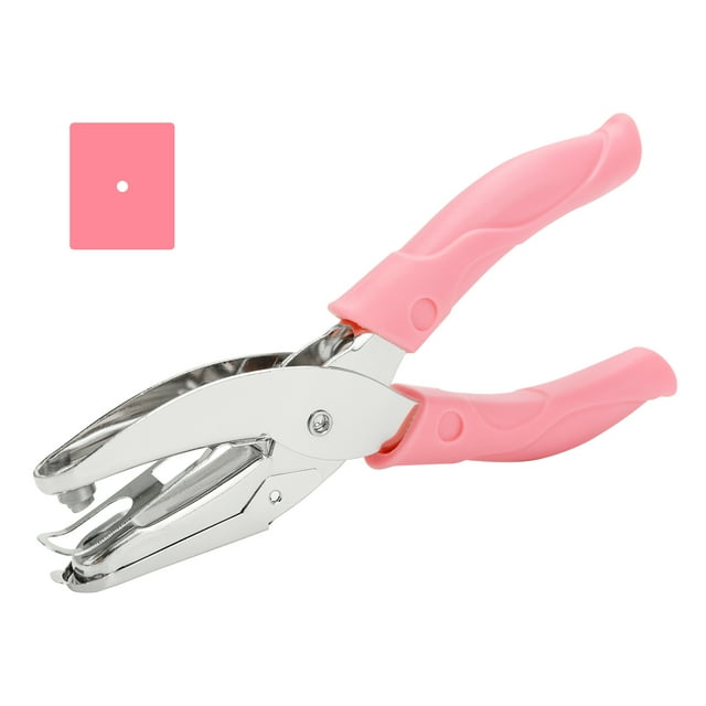 tenwin Handheld One-Hole Punch Single Hole Puncher Heavy Duty 8 Sheet Capacity for Binder Notebook Craft Paper Greeting Cards Scrapbook