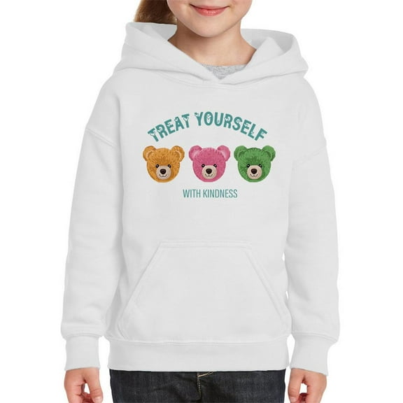 Treat Yourself With Kindness Hoodie Juniors -Image by Shutterstock, Large