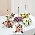 thumbnail image 4 of 20 Cm Pilar Vela Anillos Guirnalda Guirnalda Centros de Mesa Floral Artificial para La Decoración de La Boda , Rosa claro, 4 of 9