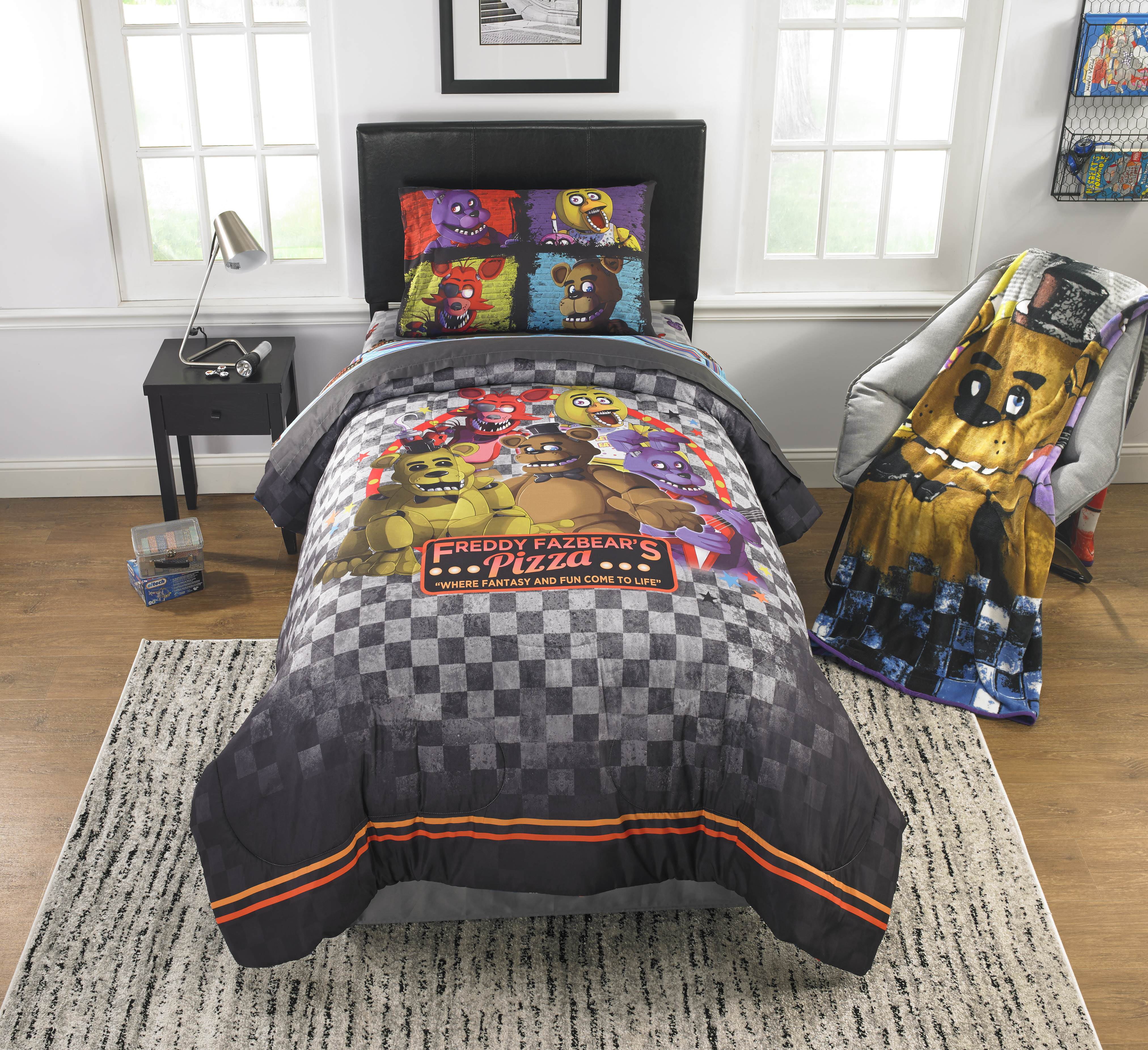 New Five Nights at Freddy's Twin Microfiber Comforter 