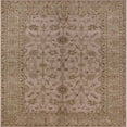thumbnail image 1 of Ahgly Company Machine Washable Indoor Square Industrial Modern Sienna Brown Area Rugs, 7' Square, 1 of 7