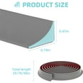 thumbnail image 2 of chalian Shower Threshold Water Dam,Walk in Shower Water Guard, Shower Dam Water Barrier Bathroom Sink Splash for Dry And Wet Separation Caulk Seal Strip Edge Trim (98Inch, Gray), 2 of 14