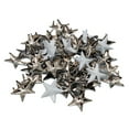 thumbnail image 3 of 50 Uds Remache Estrella Plateada Soledad 15mm Garra para Leathercraft DIY, 3 of 7