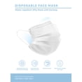 thumbnail image 2 of Ma Croix White Disposable Face Mask 50 pcs 3-Ply with Earloop, 2 of 5