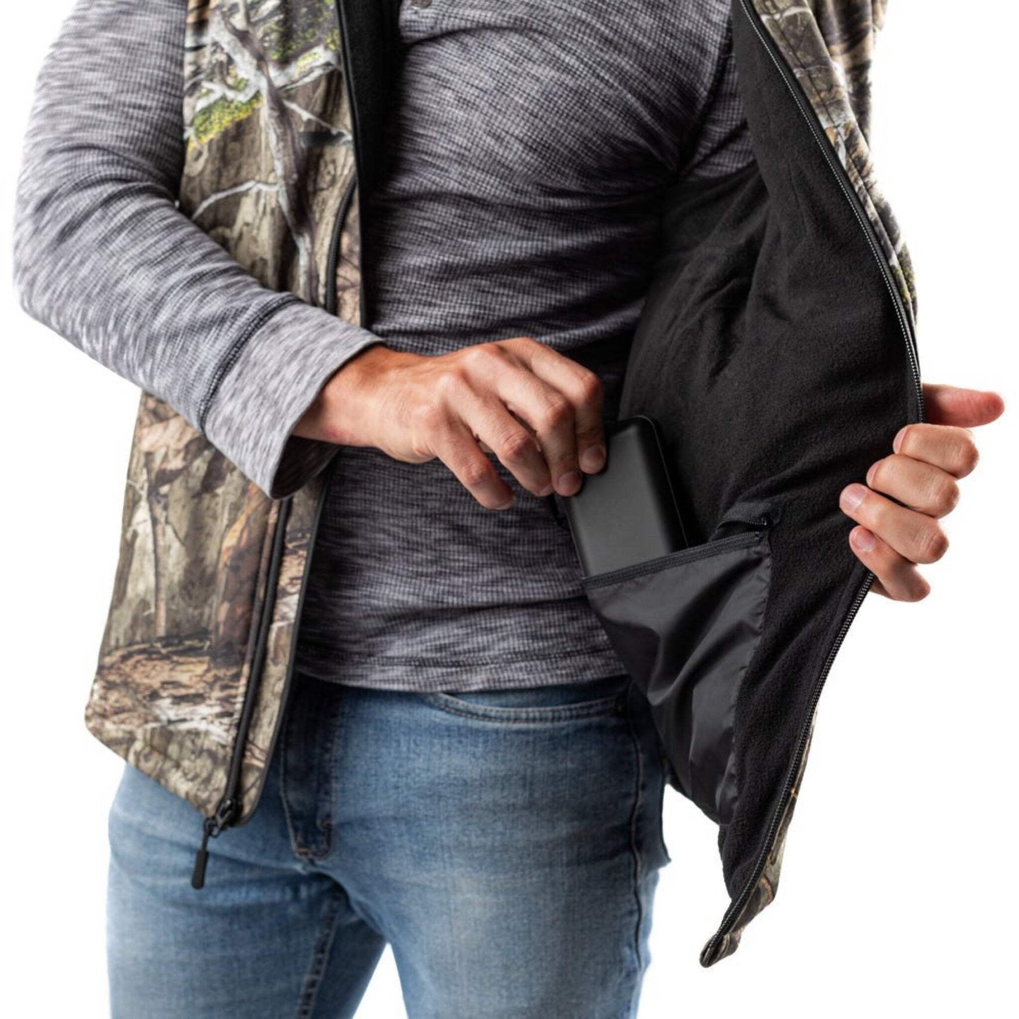 Colorado Men’s Heated Hunting Vest - Available in Mossy Oak® and Real Tree® by Gobi Heat
