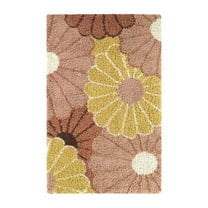 Mainstays Pink Floral Shag Indoor Accent Rug, 4' x 5'5"