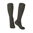 thumbnail image 4 of Daiia Sports Socks Retro Excavator Printed Novelty Crew Socks for Men Women Knee High Socks Cotton Socks Soft & Breathable Support Unisex Socks, 4 of 9