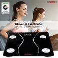 thumbnail image 6 of Digital Scale Precision Bathroom Scale Display Step-On Technology Body Weight (01 B Black), 6 of 12