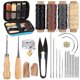 thumbnail image 1 of Kit de costura de cuero con agujas de ojo grande, hilo encerado, herramientas de costura de cuero para artesanías de cuero Botao, 1 of 1
