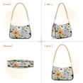 thumbnail image 7 of FORMRS Womens Shoulder Bag with Chain Strap Clutch Purse Cute Tote Handbag, Green Floral Pattern, 7 of 7