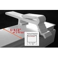 thumbnail image 5 of Vertical Blind Dust Cover Valance Clip Holder Bracket - 6 Pieces White, 5 of 5