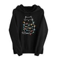 thumbnail image 2 of Uootdi Merry Christmas Hoodies for Gift Women Christmas Graphic Drop Shoulder Hooded Long Sleeve Sweatshirt Xmas Holiday Pullo ver Tops, 2 of 6