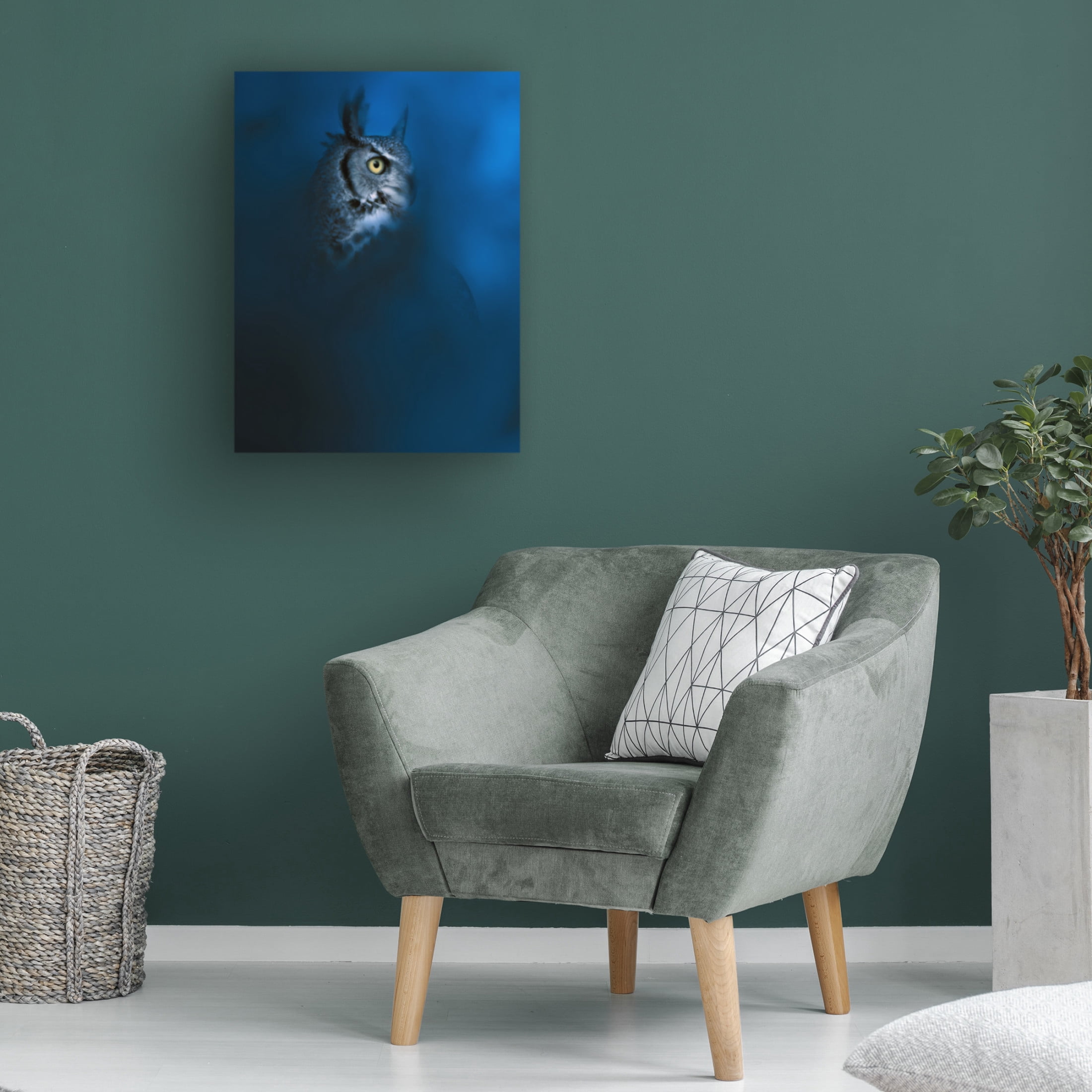Trademark Fine Art Ahmed Sobhi  Blue Canvas Wall Art