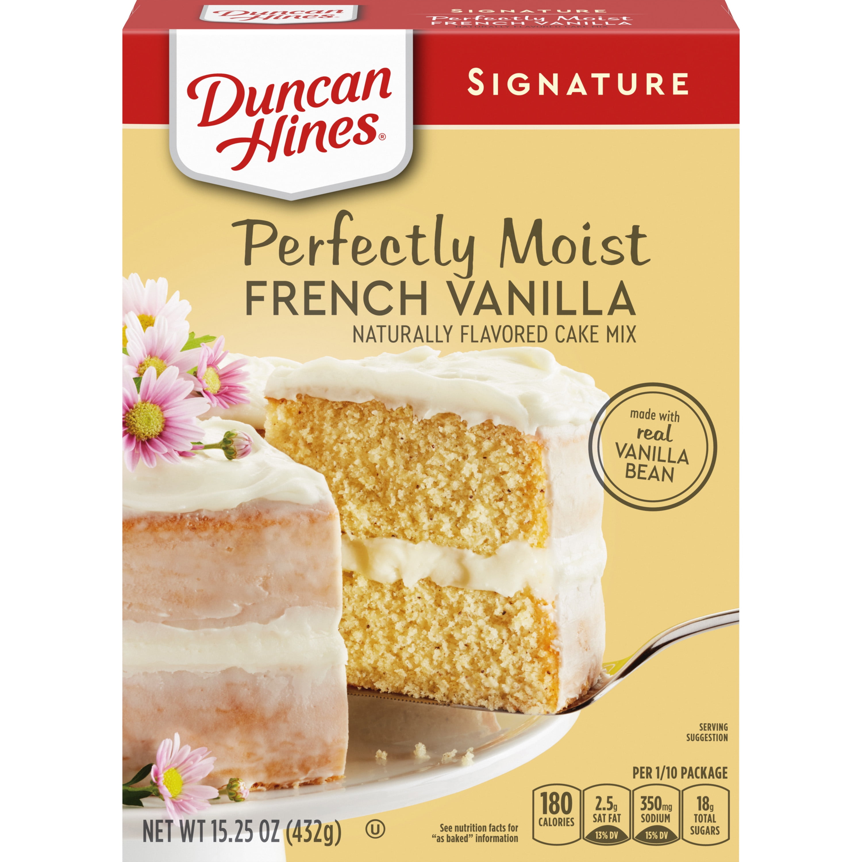 Duncan Hines Signature Perfectly Moist French Vanilla Cake Mix 15.25 OZ