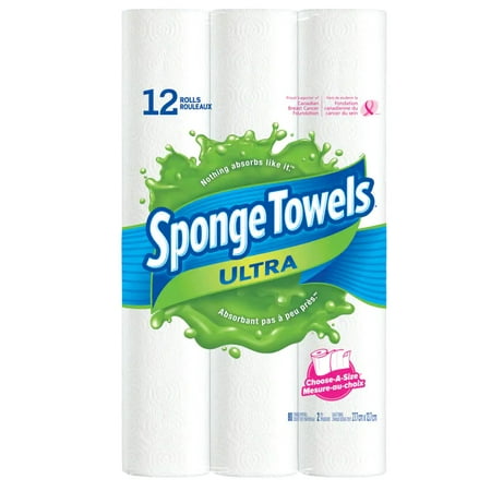 Sponge Towels Essuie-tout ultra, 6 unités