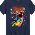 thumbnail image 3 of Marvel Thor - Rainbow Road - Toddler and Youth Short Sleeve Graphic T-Shirt, 3 of 5