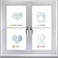 thumbnail image 5 of 16PCS Dog Pow Heart Window Decals Static Love Glass Sliding Door Sticker Clings Non Adhesive Vinyl Film Home Decals for Windows Prevent Stop Birds Dogs Pets Strikes, 5 of 9