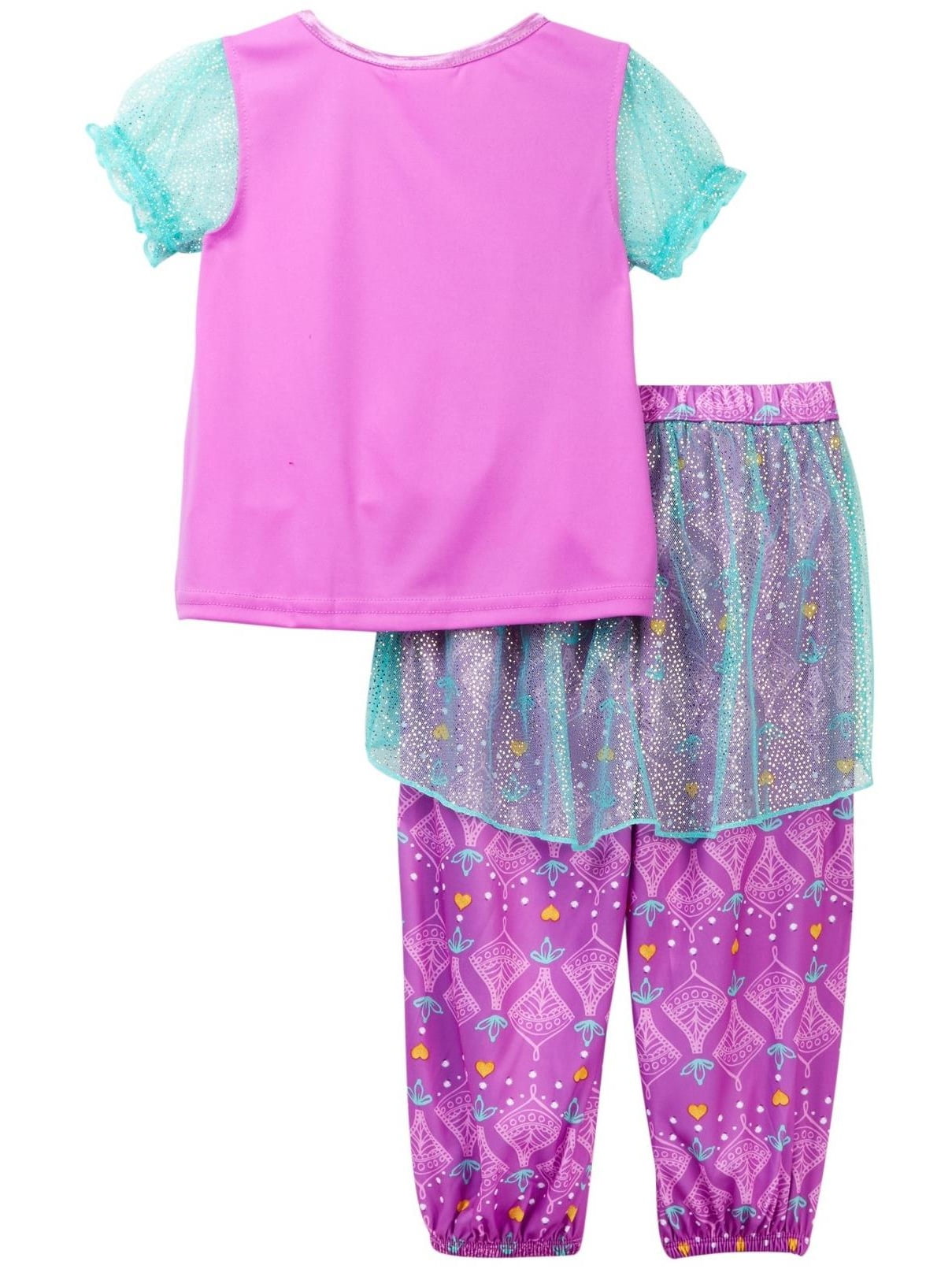 Girls Official Shimmer and Shine Short Pyjamas 
