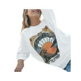 thumbnail image 3 of Franhais Women’s Autumn Casual Long Sleeve Sweater Vintage Painting Printing Pullover Sweatshirt, 3 of 9